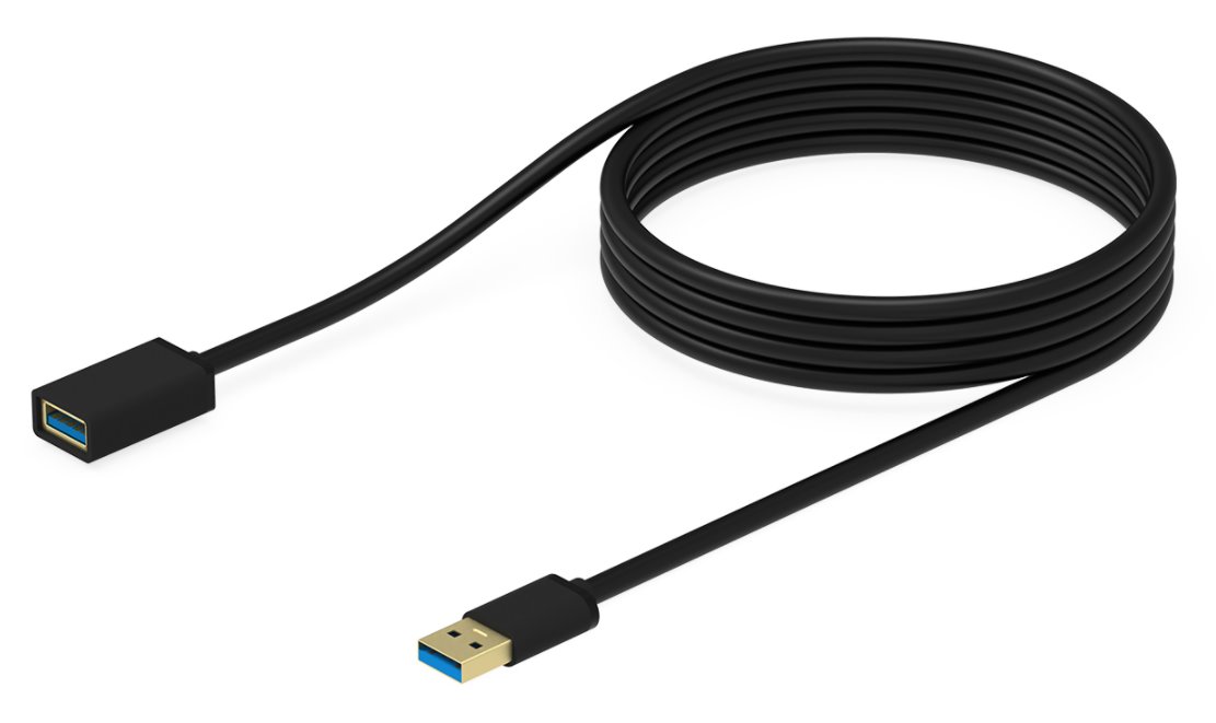 CAVO PROLUNGA USB 3.0 CONNETTORI 1XA FEMMINA - 1XA MASCHIO MT 3